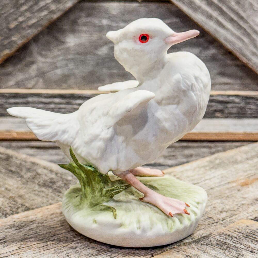 Vintage Cybis Porcelain Bisque Duckling “Baby Brother” Figurine, Mid-Century